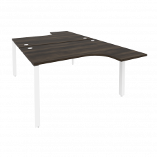 Onix Рабочая станция на П-образном м/к O.MP-D.SA-3 Дуб Мали/Металл Белый 1380*2395*750 (1635/460)