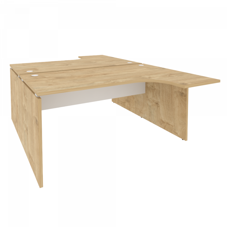 Onix Рабочая станция O.D.SA-4 Тиквуд Светлый/Белый Бриллиант 1580*2395*750 (1635/460)