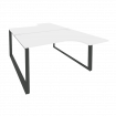 Onix Рабочая станция на О-образном м/к O.MO-D.SA-3 Белый Бриллиант/Металл Антрацит 1380*2395*750 (16
