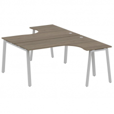 Metal System Рабочая станция криволинейная на А-образном м/к БА.РАС-СА-2.4 Вяз Благородный/Металл Се