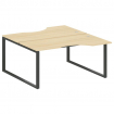 Metal System Рабочая станция криволинейная на О-образном м/к БО.РАС-СА-2.1 Акация Лорка/Металл Антра