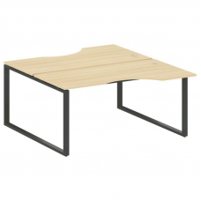 Metal System Рабочая станция криволинейная на О-образном м/к БО.РАС-СА-2.1 Акация Лорка/Металл Антра
