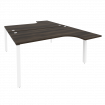 Onix Рабочая станция на П-образном м/к O.MP-D.SA-4 Дуб Мали/Металл Белый 1580*2395*750 (1635/460)