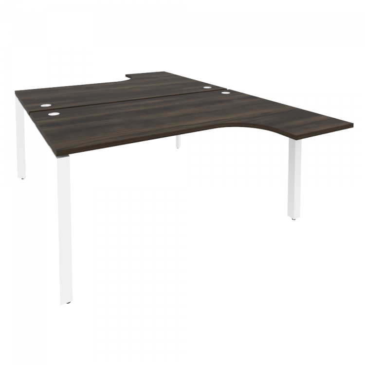 Onix Рабочая станция на П-образном м/к O.MP-D.SA-4 Дуб Мали/Металл Белый 1580*2395*750 (1635/460)