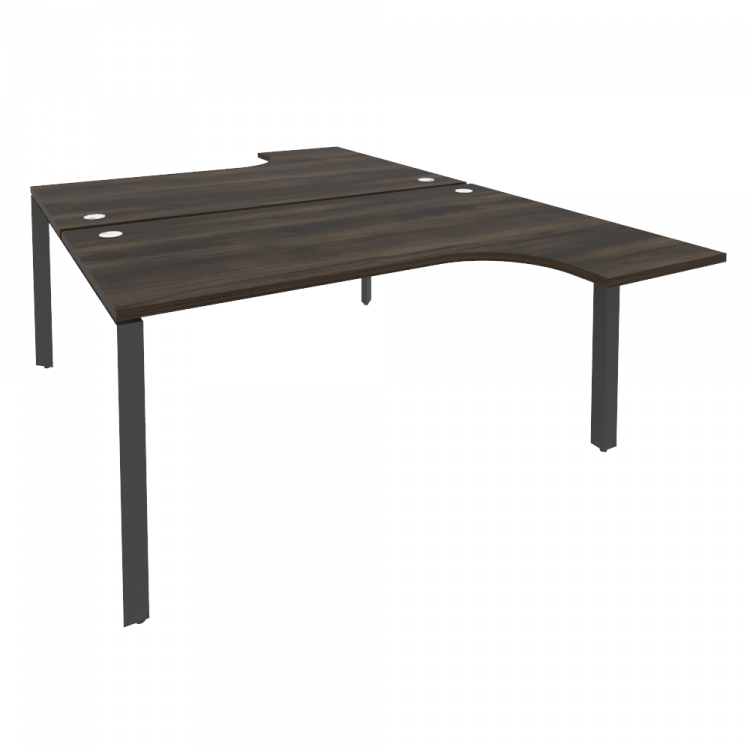 Onix Рабочая станция на П-образном м/к O.MP-D.SA-4 Дуб Мали/Металл Антрацит 1580*2395*750 (1635/460)