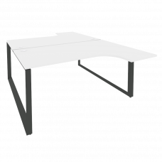 Onix Рабочая станция на О-образном м/к O.MO-D.SA-4 Белый Бриллиант/Металл Антрацит 1580*2395*750 (16