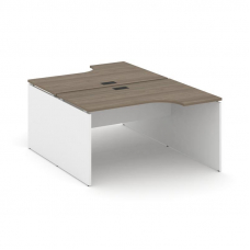 Style Project Рабочая станция эргоном. SN-D.DRPA-022 Вяз Благородный/Белый/Черная Заглушка 1580*1632