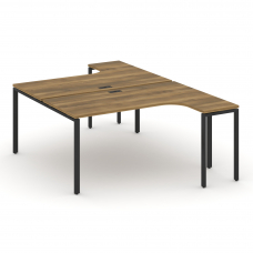 Concept Рабочая станция CN.DSA-002 Сандал Янтарный/Металл Черный 1580*1480*750