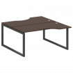 Metal System Quattro Рабочая станция криволинейная на О-образном м/к 50БО.РАС-СА-2.1 Венге Цаво/Мета