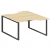 Metal System Рабочая станция криволинейная на О-образном м/к БО.РАС-СА-2.2 Акация Лорка/Металл Антра