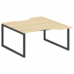 Metal System Quattro Рабочая станция криволинейная на О-образном м/к 50БО.РАС-СА-2.1 Акация Лорка/Ме