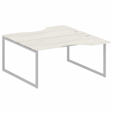 Metal System Quattro Рабочая станция криволинейная на О-образном м/к 40БО.РАС-СА-2.1 Дуб Наварра/Мет