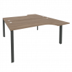 Onix Рабочая станция на П-образном м/к O.MP-D.SA-1 Дуб Аризона/Металл Антрацит 1580*1995*750 (1475/4