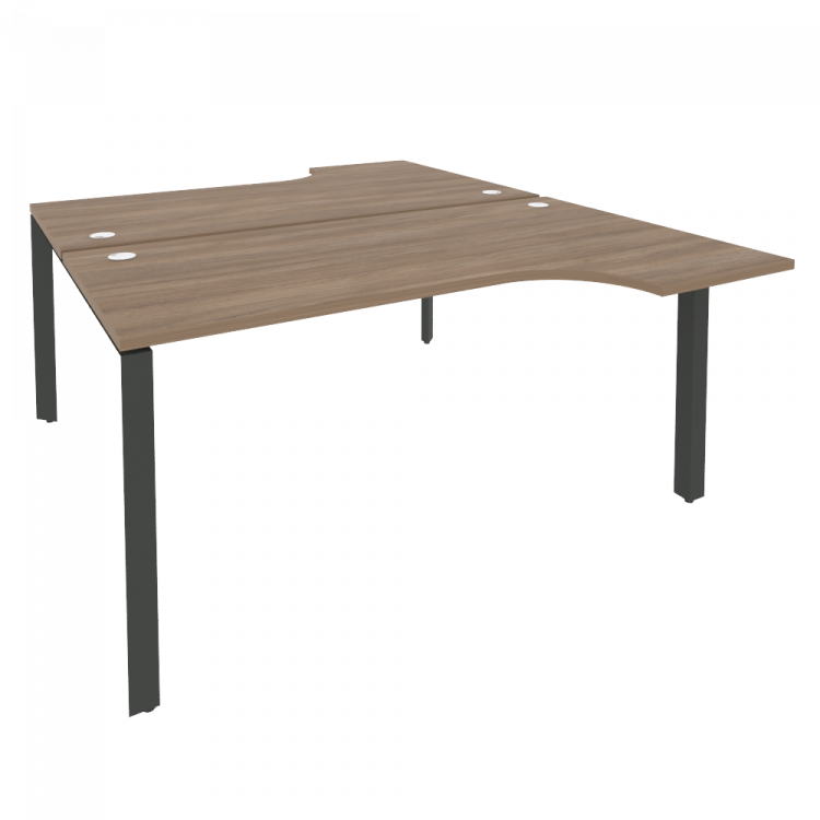 Onix Рабочая станция на П-образном м/к O.MP-D.SA-1 Дуб Аризона/Металл Антрацит 1580*1995*750 (1475/4