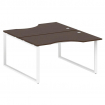 Metal System Рабочая станция криволинейная на О-образном м/к БО.РАС-СА-2.2 Венге Цаво/Металл Белый 1