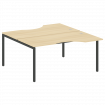 Metal System Quattro Рабочая станция криволинейная на П-образном м/к 40БП.РАС-СА-2.1 Акация Лорка/Ме