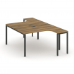 Concept Рабочая станция CN.DSA-001 Сандал Янтарный/Металл Антрацит 1380*1480*750