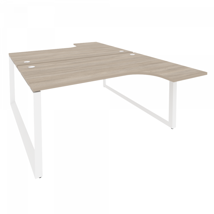 Onix Рабочая станция на О-образном м/к O.MO-D.SA-4 Дуб Аттик/Металл Белый 1580*2395*750 (1635/460)
