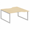 Metal System Quattro Рабочая станция криволинейная на О-образном м/к 50БО.РАС-СА-2.1 Акация Лорка/Ме