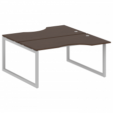 Metal System Quattro Рабочая станция криволинейная на О-образном м/к 50БО.РАС-СА-2.1 Венге Цаво/Мета