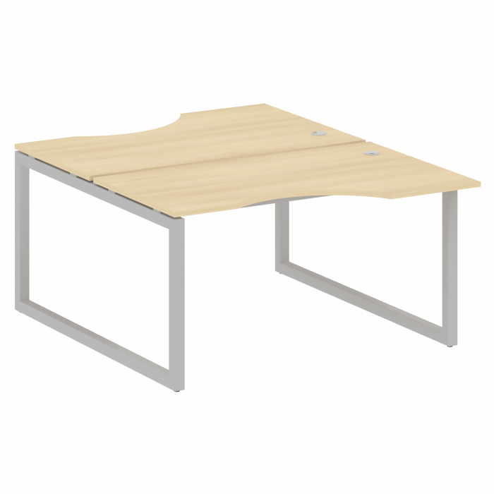 Metal System Quattro Рабочая станция криволинейная на О-образном м/к 50БО.РАС-СА-2.2 Акация Лорка/Ме
