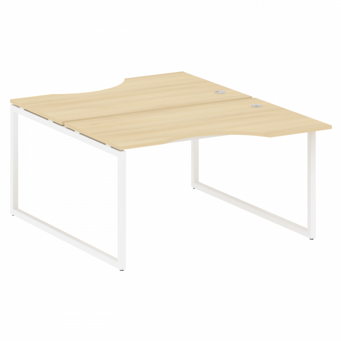 Метал Систем Куатро Рабочая станция криволинейная на О-образном м/к 40БО.РАС-СА-2.2 Акация Лорка/Мет