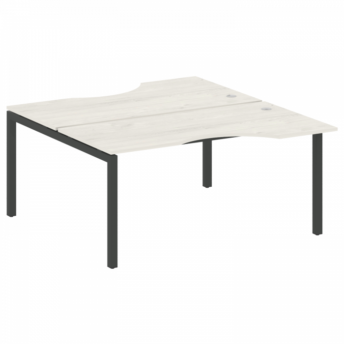 Метал Систем Куатро Рабочая станция криволинейная на П-образном м/к 50БП.РАС-СА-2.1 Дуб Наварра/Мета