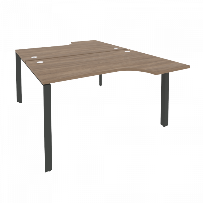 Onix Рабочая станция на П-образном м/к O.MP-D.SA-2 Дуб Аризона/Металл Антрацит 1380*1995*750 (1475/4