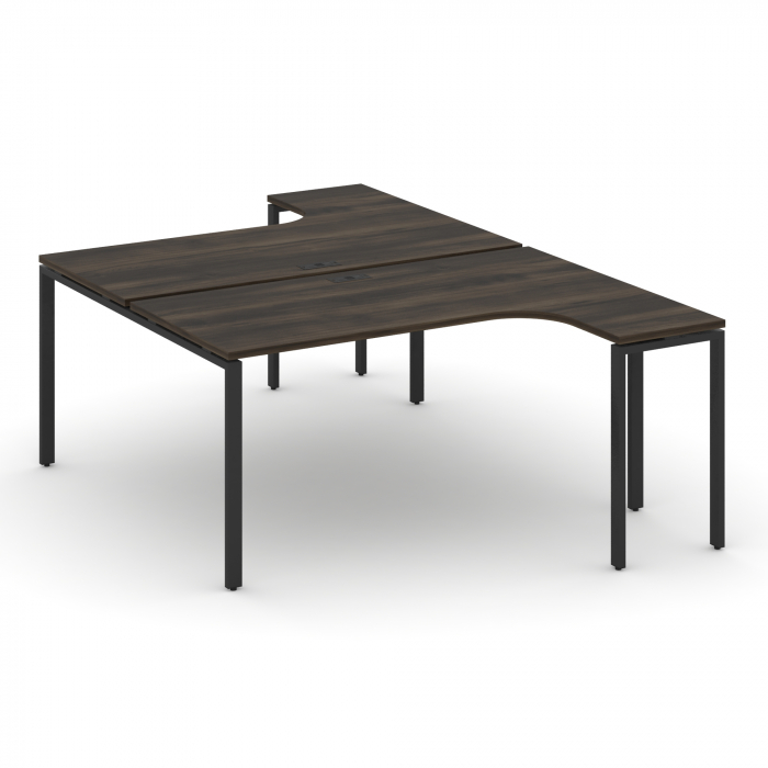 Concept Рабочая станция CN.DSA-002 Дуб Мали/Металл Черный 1580*1480*750