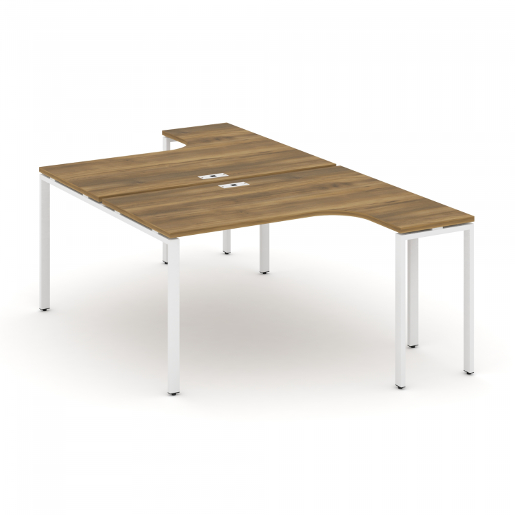 Concept Рабочая станция CN.DSA-001 Сандал Янтарный/Металл Белый 1380*1480*750