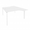 Onix Рабочая станция на П-образном м/к O.MP-D.SA-2 Белый Бриллиант/Металл Белый 1380*1995*750 (1475/