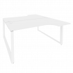 Onix Рабочая станция на О-образном м/к O.MO-D.SA-1 Белый Бриллиант/Металл Белый 1580*1995*750 (1475/