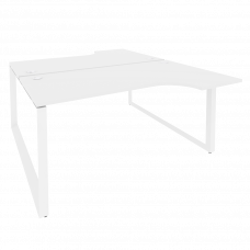 Onix Рабочая станция на О-образном м/к O.MO-D.SA-1 Белый Бриллиант/Металл Белый 1580*1995*750 (1475/