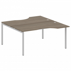 Metal System Quattro Рабочая станция криволинейная на П-образном м/к 40БП.РАС-СА-2.1 Вяз Благородный