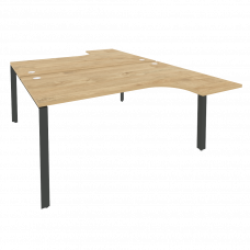 Onix Рабочая станция на П-образном м/к O.MP-D.SA-4 Тиквуд Светлый/Металл Антрацит 1580*2395*750 (163