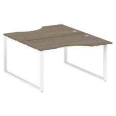 Metal System Рабочая станция криволинейная на О-образном м/к БО.РАС-СА-2.2 Вяз Благородный/Металл Бе