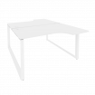 Onix Рабочая станция на О-образном м/к O.MO-D.SA-2 Белый Бриллиант/Металл Белый 1380*1995*750 (1475/