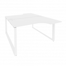 Onix Рабочая станция на О-образном м/к O.MO-D.SA-2 Белый Бриллиант/Металл Белый 1380*1995*750 (1475/