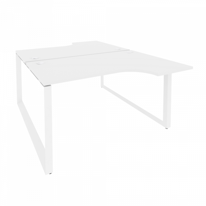 Onix Рабочая станция на О-образном м/к O.MO-D.SA-2 Белый Бриллиант/Металл Белый 1380*1995*750 (1475/