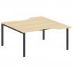 Metal System Рабочая станция криволинейная на П-образном м/к БП.РАС-СА-2.1 Акация Лорка/Металл Антра
