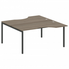 Metal System Quattro Рабочая станция криволинейная на П-образном м/к 40БП.РАС-СА-2.1 Вяз Благородный