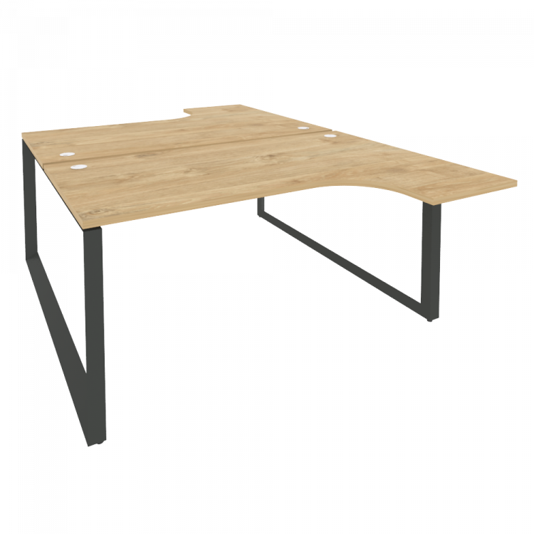 Onix Рабочая станция на О-образном м/к O.MO-D.SA-4 Тиквуд Светлый/Металл Антрацит 1580*2395*750 (163