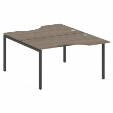 Metal System Quattro Рабочая станция криволинейная на П-образном м/к 40БП.РАС-СА-2.2 Вяз Благородный