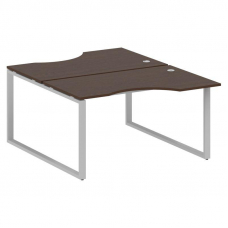 Metal System Рабочая станция криволинейная на О-образном м/к БО.РАС-СА-2.2 Венге Цаво/Металл Серый 1