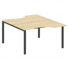 Metal System Рабочая станция криволинейная на П-образном м/к БП.РАС-СА-2.2 Акация Лорка/Металл Антра