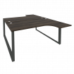 Onix Рабочая станция на О-образном м/к O.MO-D.SA-4 Дуб Мали/Металл Антрацит 1580*2395*750 (1635/460)
