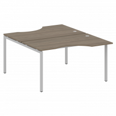 Metal System Quattro Рабочая станция криволинейная на П-образном м/к 40БП.РАС-СА-2.2 Вяз Благородный