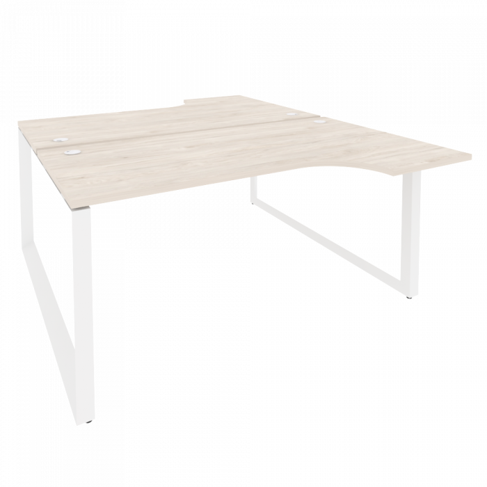 Onix Рабочая станция на О-образном м/к O.MO-D.SA-1 Денвер Светлый/Металл Белый 1580*1995*750 (1475/4