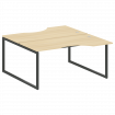 Metal System Quattro Рабочая станция криволинейная на О-образном м/к 40БО.РАС-СА-2.1 Акация Лорка/Ме