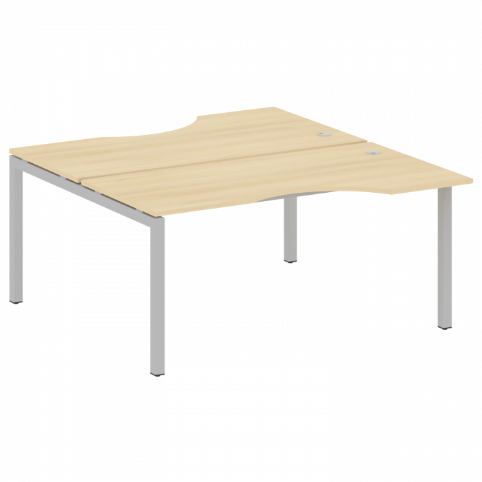 Метал Систем Куатро Рабочая станция криволинейная на П-образном м/к 50БП.РАС-СА-2.1 Акация Лорка/Мет